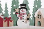 DKD Home Decor Calendario Adviento Navidad Verde Rojo Madera Reno 40x4x22 cm (4 Unidades)