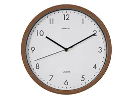 Maul Reloj Pared Redondo 30 cm Cuarzo Marco Madera Oscura
