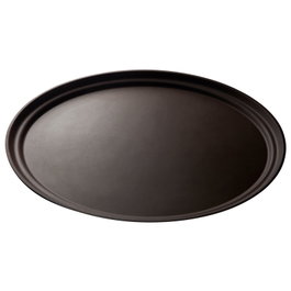 CAMBRO Bandeja CAMTREAD de fibra de vidrio ovalada antideslizante Marrón 73,5x60 cm