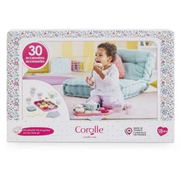 Corolle My Tea and Snack Dinette Accesorios para Bebé con 30 Piezas para Mayores de 18 Meses