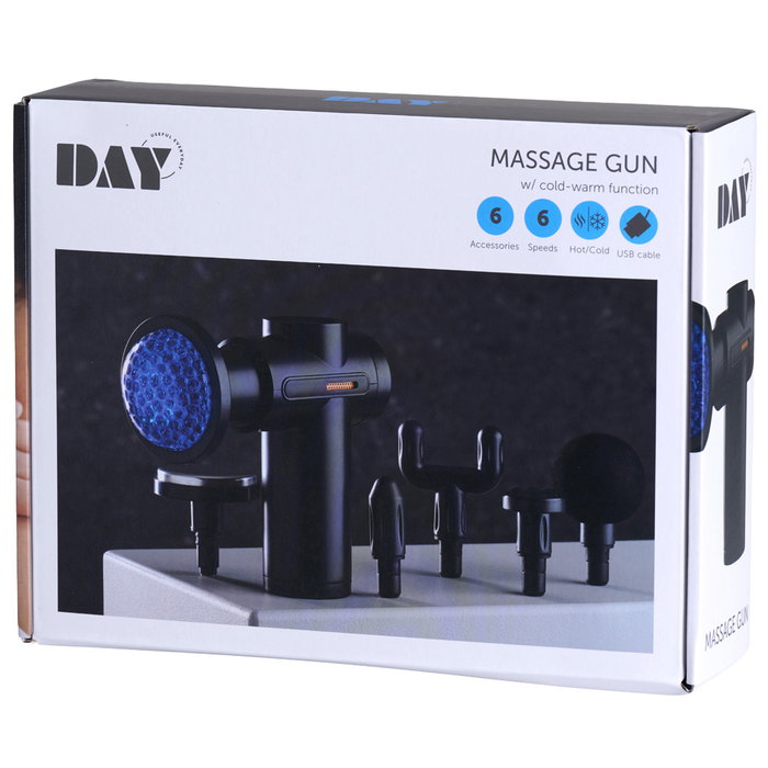 Day Pistola Masaje Frio/Calor con Batería de 1800 mAh y Pantalla Digital
