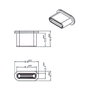 DeLOCK 64014 Cubierta antipolvo para puerto USB Tipo C, 10 unidades, Negro