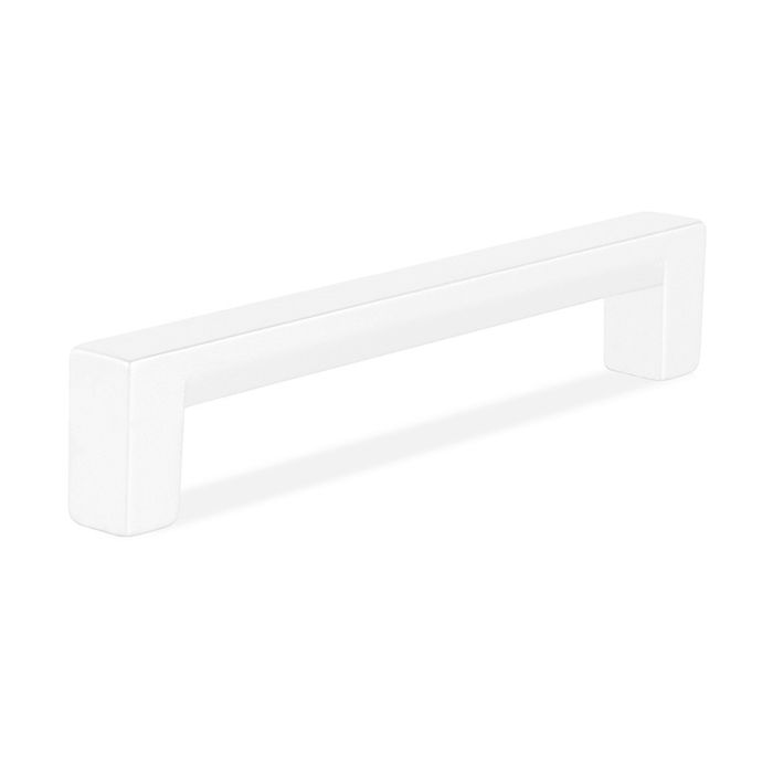 HERRAJES ALK Tirador Zamak Modelo Olano L104 C96 Blanco Y Negro Mate Acabado Gris Ral