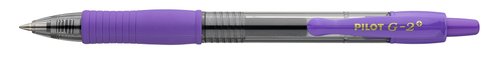 Pilot Bolígrafo de Tinta Gel G-2 Retráctil 0,7 mm Violeta