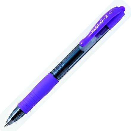 Pilot Bolígrafo Tinta Gel Azul G-2 Retráctil 0.7 Violeta Pilot Bolígrafo Tinta Gel Azul G-2 Retráctil 0.7 Violeta