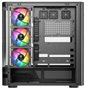 Modecom Volcano AQ200 ARGB Caja para Computadora Midi Tower Negra con Ventiladores ARGB y Panel USB-C