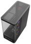 Modecom Volcano AQ200 ARGB Caja para Computadora Midi Tower Negra con Ventiladores ARGB y Panel USB-C