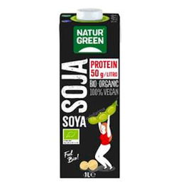 NATURGREEN Bebida Vegetal De Soja Protein 1Lt 6Uds.