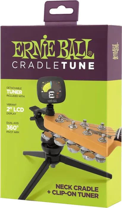 Ernieball Soporte Cradletune Con Afinador Eb De Pinza Ernieball Soporte Cradletune Con Afinador Eb De Pinza