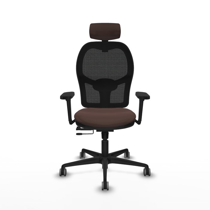 PIQUERAS Y CRESPO Silla de oficina Jorquera Sincro/Traslack Marrón oscuro/Negro PIQUERAS Y CRESPO Silla de oficina Jorquera Sincro/Traslack Marrón oscuro/Negro