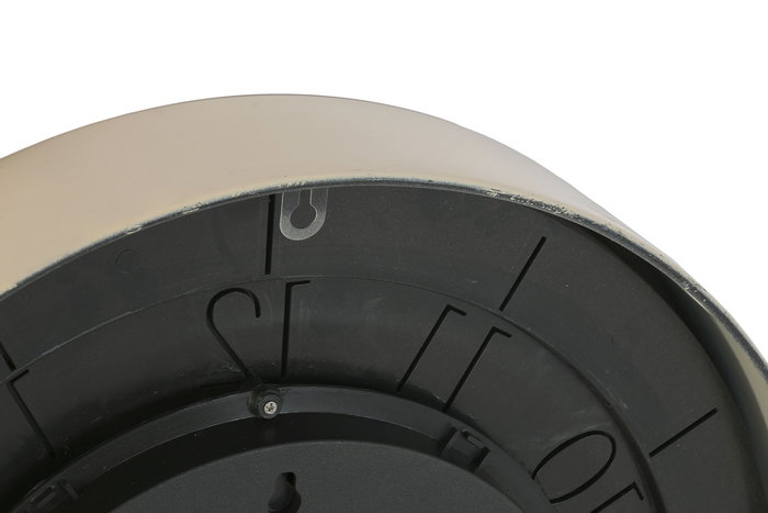 DKD Home Decor Mesita Auxiliar Glam Blanco Dorado Metal Cristal 50 x 50 x 51 cm