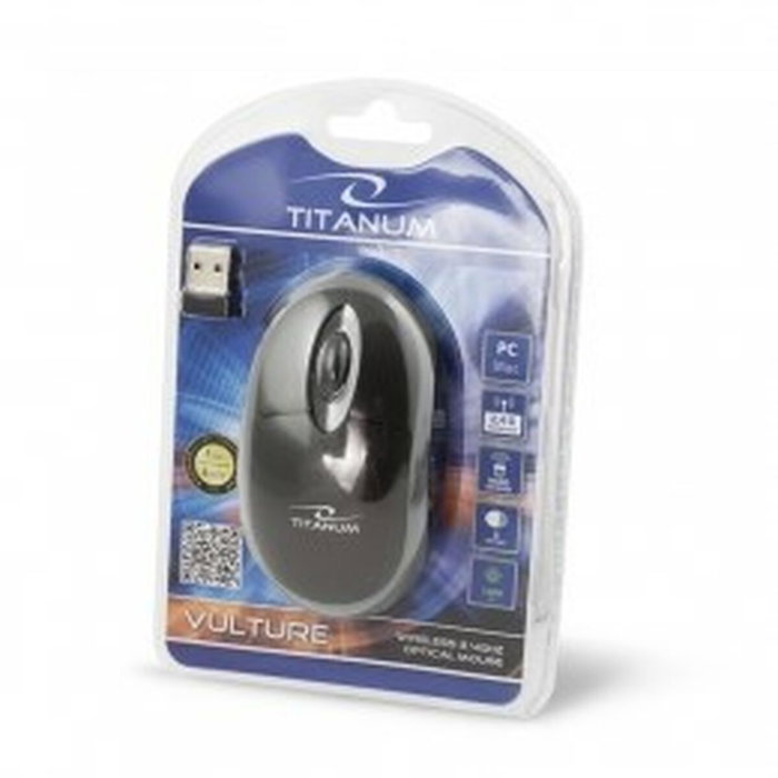 Ratón Inalámbrico Titanum TM116E Negro/Gris Ratón Inalámbrico Titanum TM116E Negro/Gris
