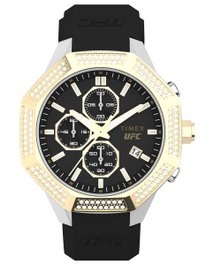Timex UFC Pro TW2V99200 con caja dorada y correa negra