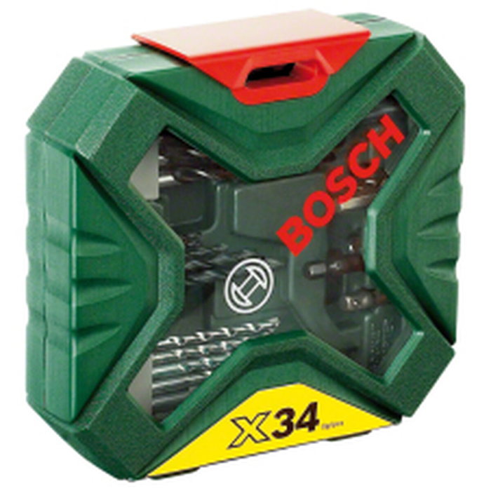 Bosch X-Line Juego de taladrado y atornillado de 34 piezas