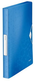 Carpeta De Proyectos Leitz Wow Pp A4 Gomas 3 Cm Azul Metalizado (Set de 5)