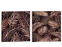 Giftdecor Lienzo 28 x 28 cm Hojas Fondo Negro Surtido (Set de 36)