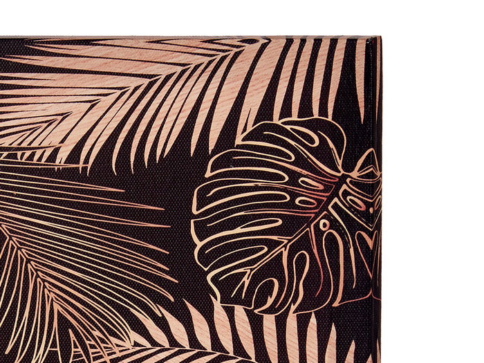 Giftdecor Lienzo 28 x 28 cm Hojas Fondo Negro Surtido (Set de 36)