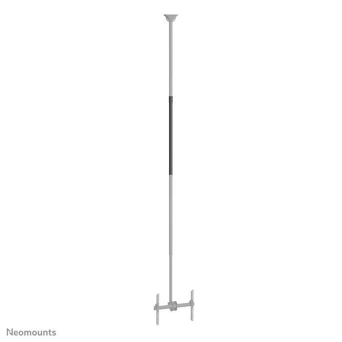 Neomounts CL35-440BL16XL Soporte de Techo para TV hasta 70", Ajustable 250-300 cm, Inclinación 25°, Giro 360°, Max. 50 kg, VESA 150x200 a 600x400 mm, Negro