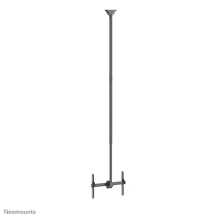Neomounts CL35-440BL16XL Soporte de Techo para TV hasta 70", Ajustable 250-300 cm, Inclinación 25°, Giro 360°, Max. 50 kg, VESA 150x200 a 600x400 mm, Negro