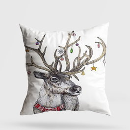 Aberto Design YY202371 Cojín 43x43 cm, 50% Algodón / 50% Poliéster, Relleno de Silicona, Lavable