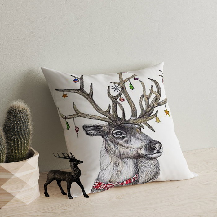 Aberto Design YY202371 Cojín 43x43 cm, 50% Algodón / 50% Poliéster, Relleno de Silicona, Lavable