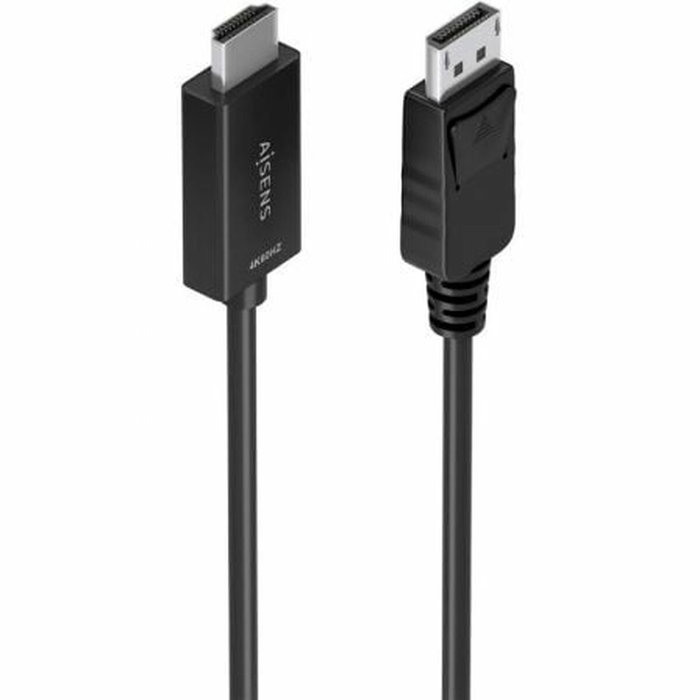 Aisens Cable Conversor DisplayPort a HDMI 4K@60Hz Negro 0.6m Aisens Cable Conversor DisplayPort a HDMI 4K@60Hz Negro 0.6m