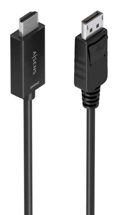 Aisens Cable Conversor DisplayPort a HDMI 4K@60Hz Negro 0.6m A125-0891 Aisens Cable Conversor DisplayPort a HDMI 4K@60Hz Negro 0.6m A125-0891