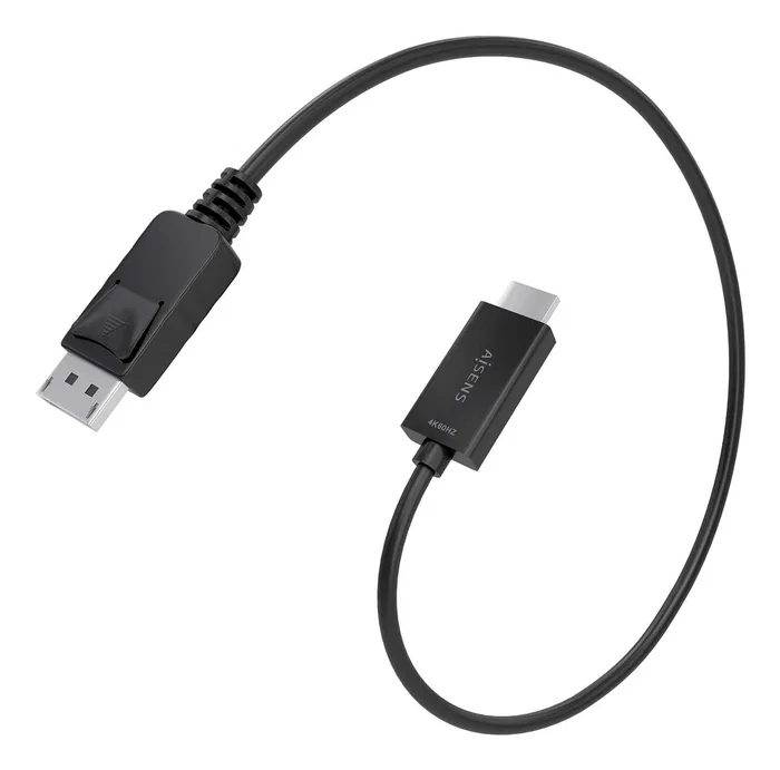 Aisens Cable Conversor DisplayPort a HDMI 4K@60Hz, 0.6m, Negro