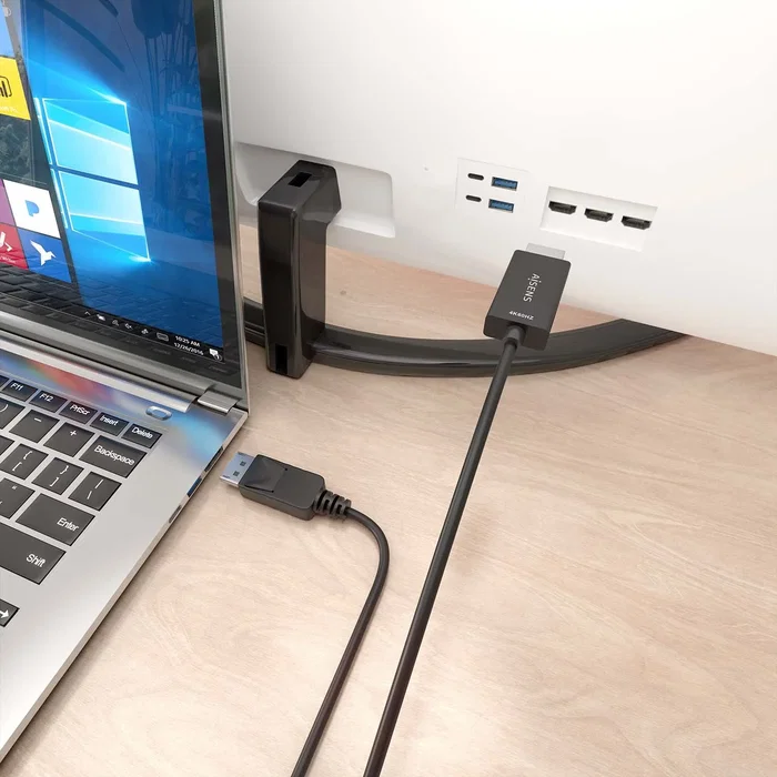 Aisens Cable Conversor DisplayPort a HDMI 4K@60Hz, 0.6m, Negro
