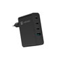 Natec Ribera GaN 100W USB-A + 3x USB-C Negro