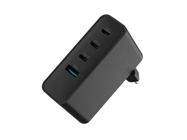 Natec Ribera GaN 100W USB-A + 3x USB-C Negro