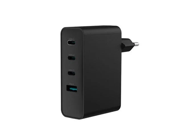 Natec Ribera GaN 100W USB-A + 3x USB-C Negro