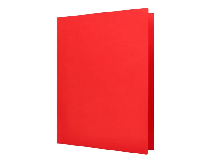 Liderpapel Subcarpeta Din A4 Rojo Intenso 180g/m2