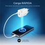 Subblim Cargador de Pared GaN 25 W con Doble Puerto USB-C Blanco