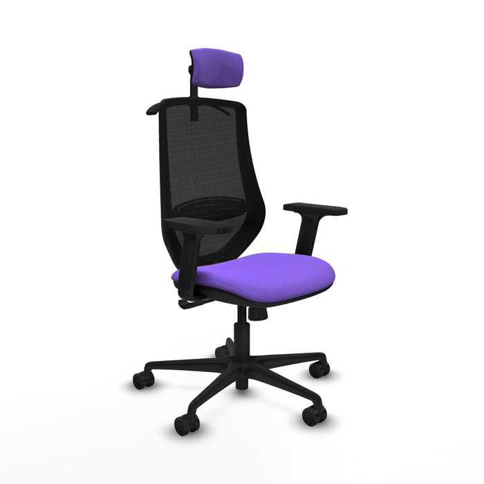 PIQUERAS Y CRESPO Silla de oficina Mardos con mecanismo Sincro, Lila y Negro PIQUERAS Y CRESPO Silla de oficina Mardos con mecanismo Sincro, Lila y Negro