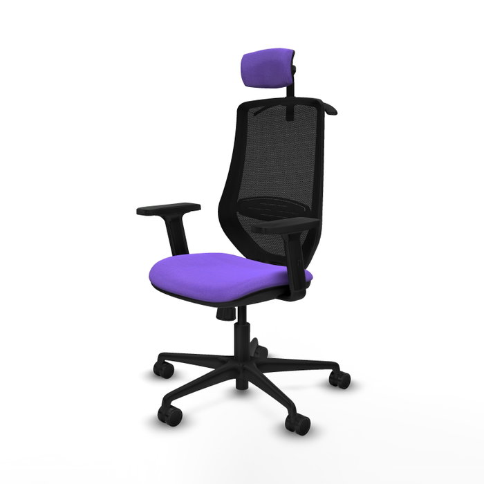 PIQUERAS Y CRESPO Silla de oficina Mardos con mecanismo Sincro, Lila y Negro PIQUERAS Y CRESPO Silla de oficina Mardos con mecanismo Sincro, Lila y Negro