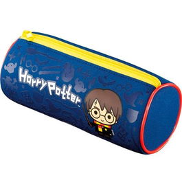 Maped Estuche Portatodo Harry Potter Kids Tubo con Cremallera de Neopreno Azul para Niños