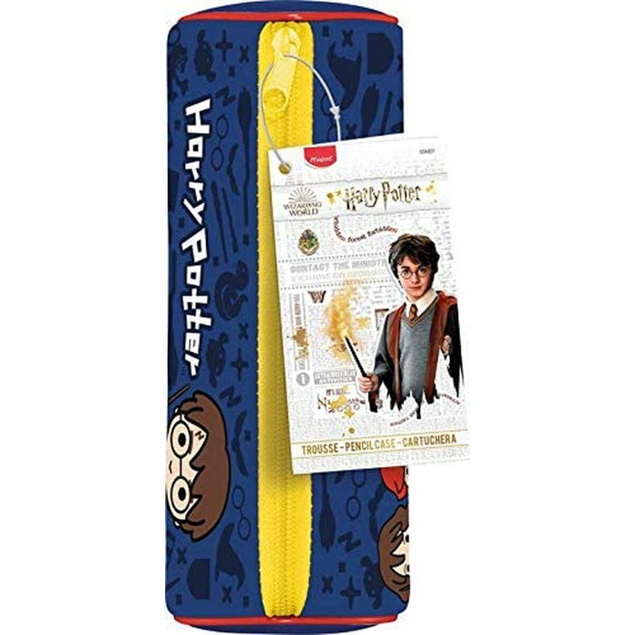 Maped Estuche Harry Potter Kids Tubo con Cremallera Azul