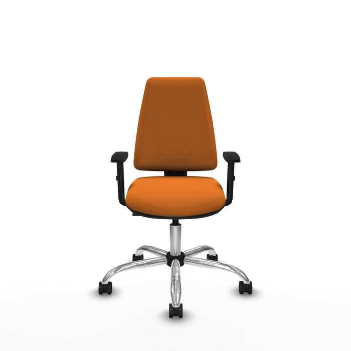 PIQUERAS Y CRESPO Silla de oficina Elche Naranja con Similpiel PIQUERAS Y CRESPO Silla de oficina Elche Naranja con Similpiel