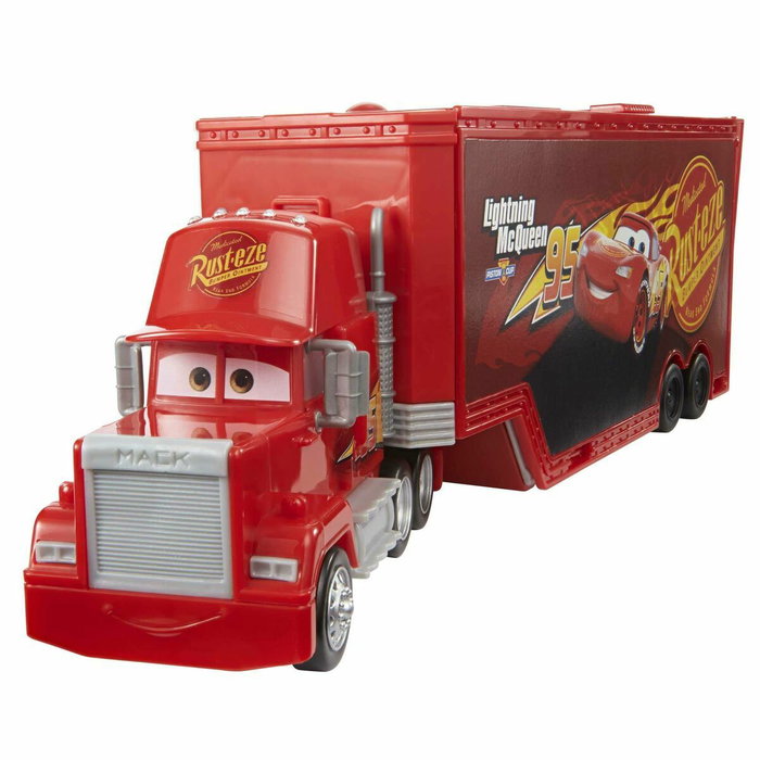 Mattel Camión Mack Transformable Cars Disney Pixar con Guido y Pista Mattel Camión Mack Transformable Cars Disney Pixar con Guido y Pista
