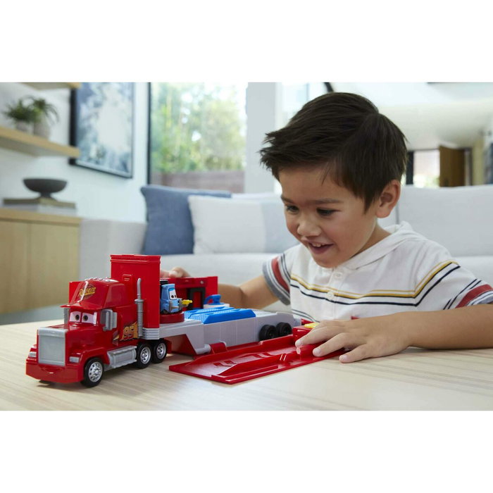 Mattel Camión Mack Transformable Cars Disney Pixar con Guido y Pista Mattel Camión Mack Transformable Cars Disney Pixar con Guido y Pista