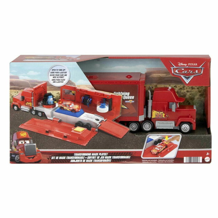 Mattel Camión Mack Transformable Cars Disney Pixar con Guido y Pista Mattel Camión Mack Transformable Cars Disney Pixar con Guido y Pista
