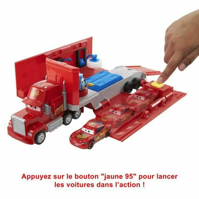 Mattel Camión Mack Transformable Cars Disney Pixar con Guido y Pista Mattel Camión Mack Transformable Cars Disney Pixar con Guido y Pista