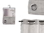 Cortina 140x260 cm 8 Anillas Gris Giftdecor (Set de 6)