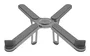 Celly SWMAGICSTANDX Soporte para ordenador portátil y tableta Gris Oscuro 40,6 cm (16寸)