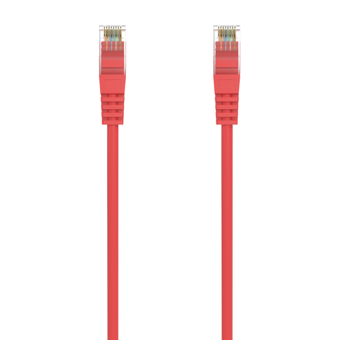 AISENS Cable de Red Latiguillo RJ45 LSZH Cat.6A 500 Mhz UTP AWG24 Rojo 1.5M