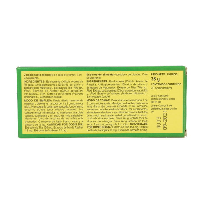 Integralia Tilia 20 comprimidos masticables Integralia Tilia 20 comprimidos masticables