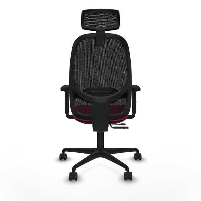 PIQUERAS Y CRESPO Silla de oficina Cilanco con mecanismo Sincro/Traslack Rojo y Negro