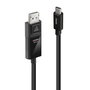 Lindy Adaptador de Cable 43343 USB Tipo C a DisplayPort 1.2, 8K 60Hz/4K 144Hz, 3 m, Negro