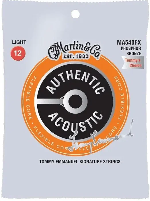 MARTIN Juego Acústica Authentic SP Flexible Phosphor/Bz Light 12-54 Cuerdas Guitarra MARTIN Juego Acústica Authentic SP Flexible Phosphor/Bz Light 12-54 Cuerdas Guitarra